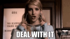 emma roberts deal with it GIF by ScreamQueens GIF