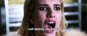 i will destroy you bitch scream queens GIF GIF