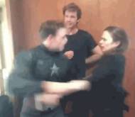 chris evans steve rogers hayley atwell GIF