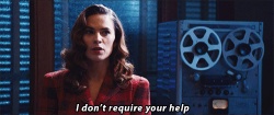 hayley atwell agent carter i dont require your help GIF