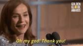 isabelle huppert thank you GIF by Golden Globes GIF