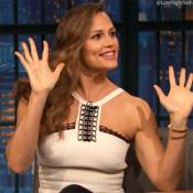 happy jennifer garner GIF by Late Night with Seth Meyers GIF