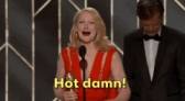 patricia clarkson hot damn GIF by Golden Globes GIF