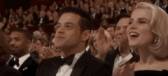 rami malek cheering GIF by The Academy Awards GIF