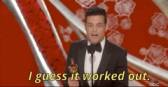 rami malek oscars 2019 GIF by The Academy Awards GIF