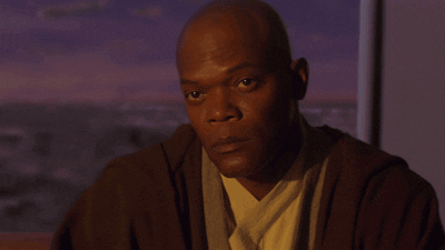 samuel l. jackson thinking GIF by Star Wars GIF
